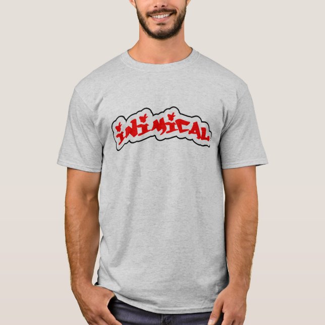 T-shirt Graffiti en bois inimitable (Devant)