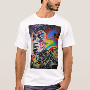 T-shirt Graffiti femme africaine