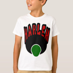 T-shirt Graffiti Harlem Avec Visage & Gros Afro, 3 Couleur