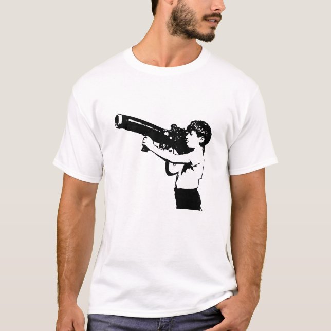 T-shirt Graffiti lanceur de fusées teinté de mi-mi-mi (Devant)