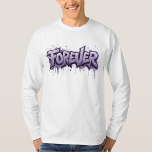 T-shirt Graffiti Lavender Infinity "FOREVER"