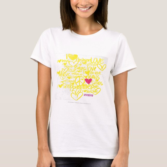 T-shirt Graffiti Magenta-Jaune (Devant)