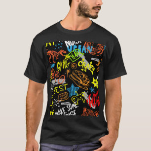 T-shirt Graffiti pour garçons : Coolness dessinée à la mai