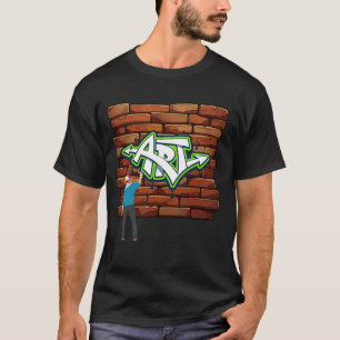 T-shirt Graffiti spray peinture danse peut art 80's baby p