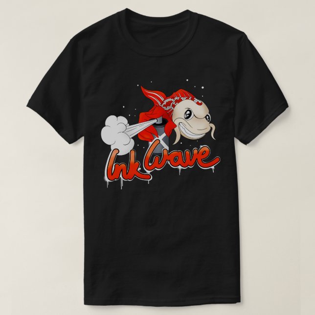 T-shirt Graffiti Sprayer Koi Fish Street Style (Design devant)