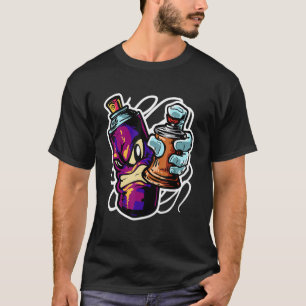T-shirt Graffiti Sprayer Street Artiste Gras Casquette Spr