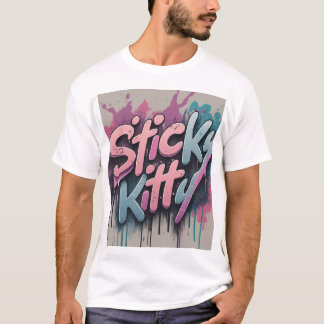 T-shirt Graffiti Sticky Kitty