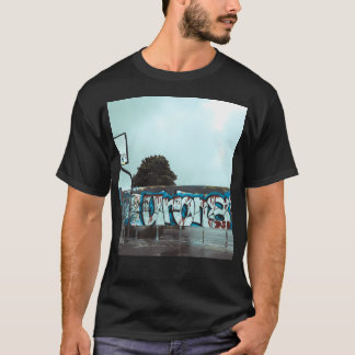 T-shirt Graffiti urbain de basket-ball urbain