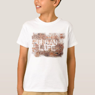 T-shirt Graffiti VIE URBAINE GRUNGE BRIQUES