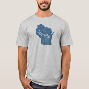 T-shirt Grain de bois du Wisconsin