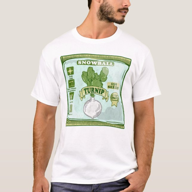 T-shirt Graines de navet Légumes (Devant)