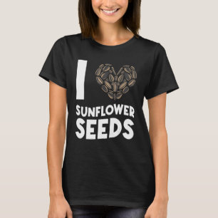 T-shirt Graines De Tournesol Noix Snacks Cute