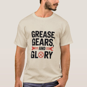 T-shirt Graisses et glory Fide conception pour la mécaniqu
