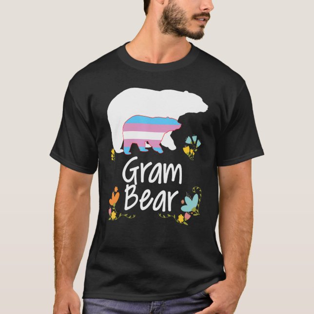 T-shirt Gram Lgbt Bear Transgender Rainbow Lgbt Gay Lesbia (Devant)