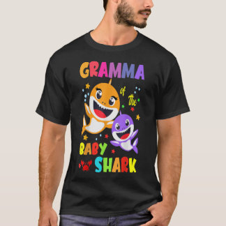 T-shirt Gramma Du Bébé Requin Anniversaire Gramma Requin