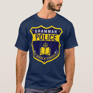 T-shirt Grammaire    PoliceAmusant Anglais Grammaire Litt
