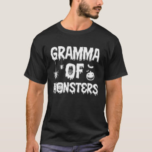 T-shirt Gramme de monstres qui correspondent à la famille 