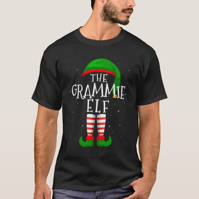 T-shirt Grammie Elf Funny Matching Family Group Christ (Devant)