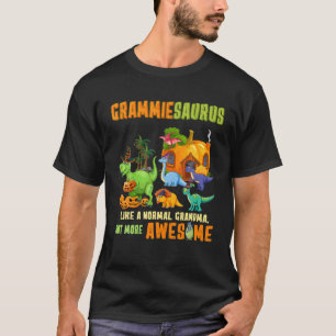 T-shirt Grammiesaurus T Rex Dinosaur Grammie Saurus Hallow