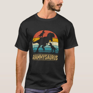 T-shirt Grammy Dinosaur T Rex Grammysaurus 2 enfants Mère