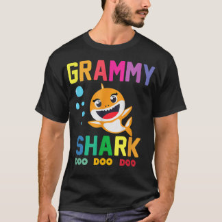 T-shirt Grammy Shark Grammy Shark Lover Famille Mères Da