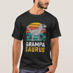 T-shirt Grampasaurus T Rex Dinosaur Grampa Saurus Famille 