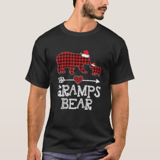 T-shirt Gramps Bear , Red Buffalo Plaid Gramps Bear Pajama