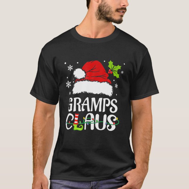 T-shirt Gramps Claus Noël Pyjama Famille Correspondant Noë (Devant)