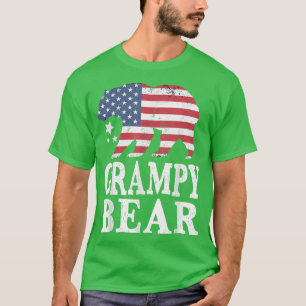 T-shirt Grampy Bear Patriotic Flag Matching Family 4th Of