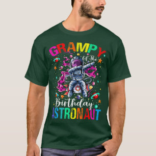 T-shirt Grampy De L'Astronaut Anniversaire Boy Space Thème