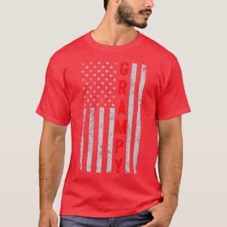 T-shirt Grampy Funny Fathers Day Vintage Patriotic America