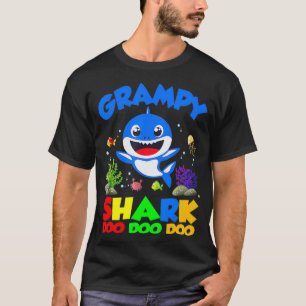 T-shirt Grampy Of The Baby Shark Birthday Grampy Shark 
