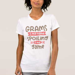 T-shirt Grams Est Mon Nom Spots Est Mon Jeu Grand-mère
