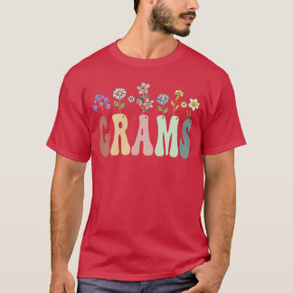 T-shirt Grams Gifts Women Wildflower Floral Design Grams f