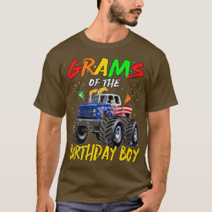 T-shirt Grams The Birthday Boy Monster Truck Birthday Part