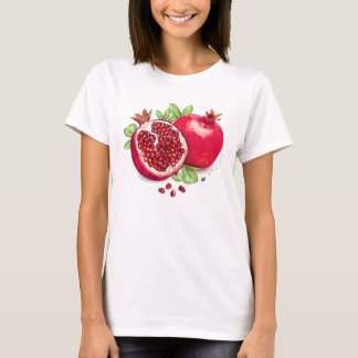 T-shirt Granatapfel, Blätter & Granatapfelkerne Abbildung