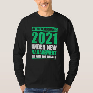 T-shirt Grand 2021 Mécanique Retraité Dire Mécanique Pensi