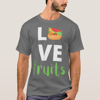 T-shirt Grand amateur de fruits vêtements, vegans, végétar