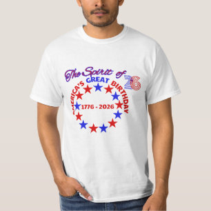 T-SHIRT GRAND ANNIVERSAIRE AMÉRICAIN