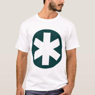 T-shirt Grand Asterisk - Vert foncé et blanc
