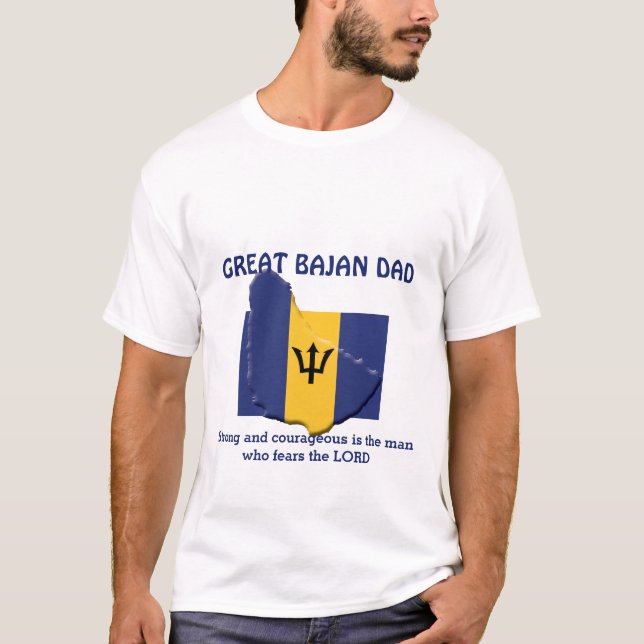 T-shirt GRAND BAJAN DAD Fort Courageux Personnalisé (Devant)