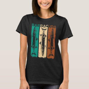 T-shirt Grand barracuda Cuda pêche faune eau salée Fi