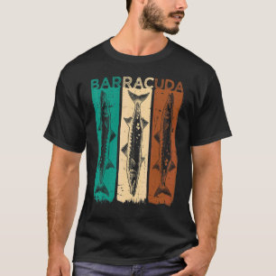 T-shirt Grand Barracuda Cuda Pêche Faune Eau Salée Fi
