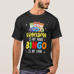T-shirt Grand Bingo Art Pour Grandma Femmes Jeu Bingo P