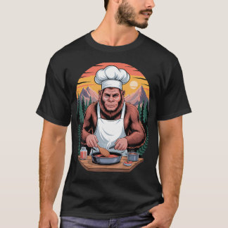 T-shirt Grand Chef Sasquatch Bigfoot Cuisine Culinaire Nou
