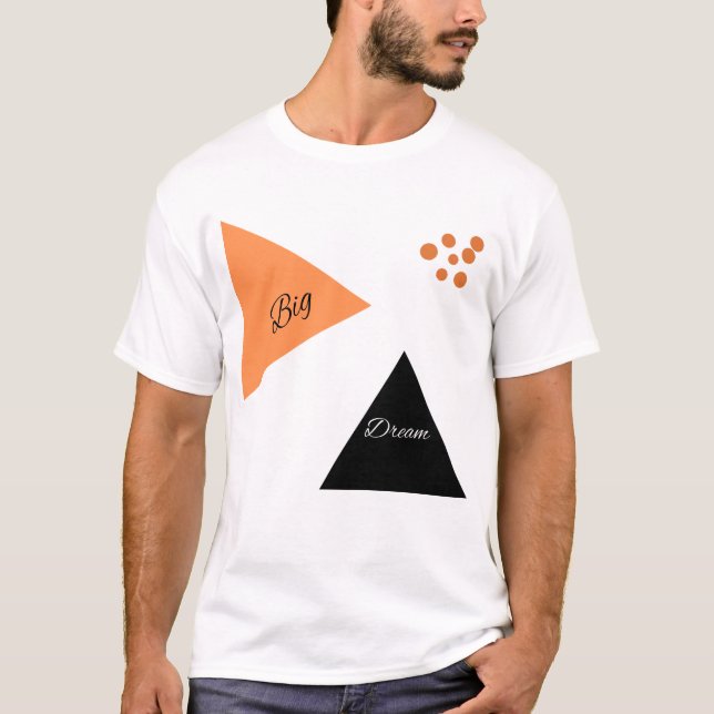 T-shirt GRAND Citation Motivationnelle RÊVE Graphique T-sh (Devant)