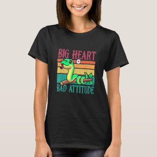 T-shirt Grand Cœur Mais Mauvaise Attitude Animal Empoisonn