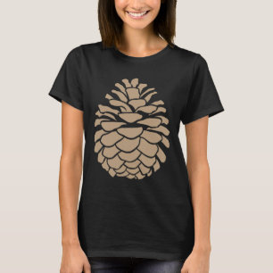 T-shirt Grand cône de pin arbre pomme de pin forêt camping