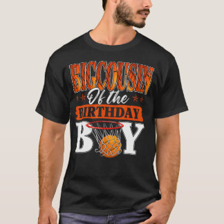 T-shirt Grand Cousin de Basketball de la Famille du Garçon