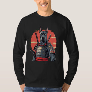 T-shirt Grand Danois Chien Style Ukiyo e Japonais Samouraï